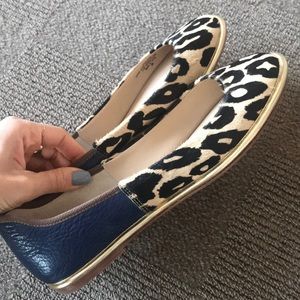 💯 authentic DVF Botswana hair calf flats
